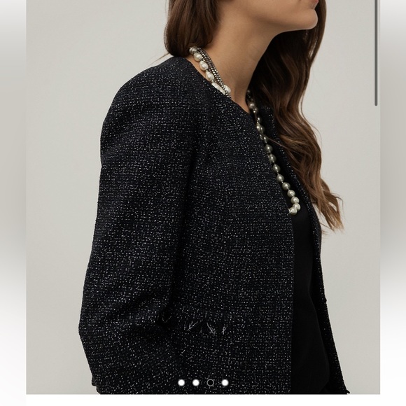 Maxmara Weekend black Tweed Jacket - Picture 4 of 8